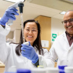 Tot Nguyen and Jash Unadkat collaborate to find new therapies against Alzheimer’s—now with quantitative proteomics (not shown here).
