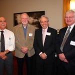 (L to R): Juan Cantu, Dean Sid Nelson, Rene Levy, and Dean Tom Baillie