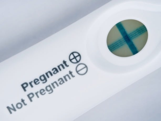 A positive pregnancy test. Women ages 18 to 24 and those over 40 years old were most affected by having to pay out of pocket for birth control, the researchers found.