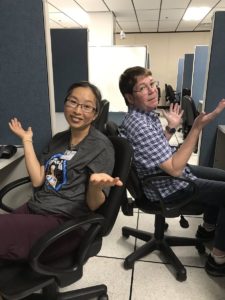 Cathy Yeung and Ed Kelly were asked when the launch would happen after the third launch delay. They responded in a precise scientific way.